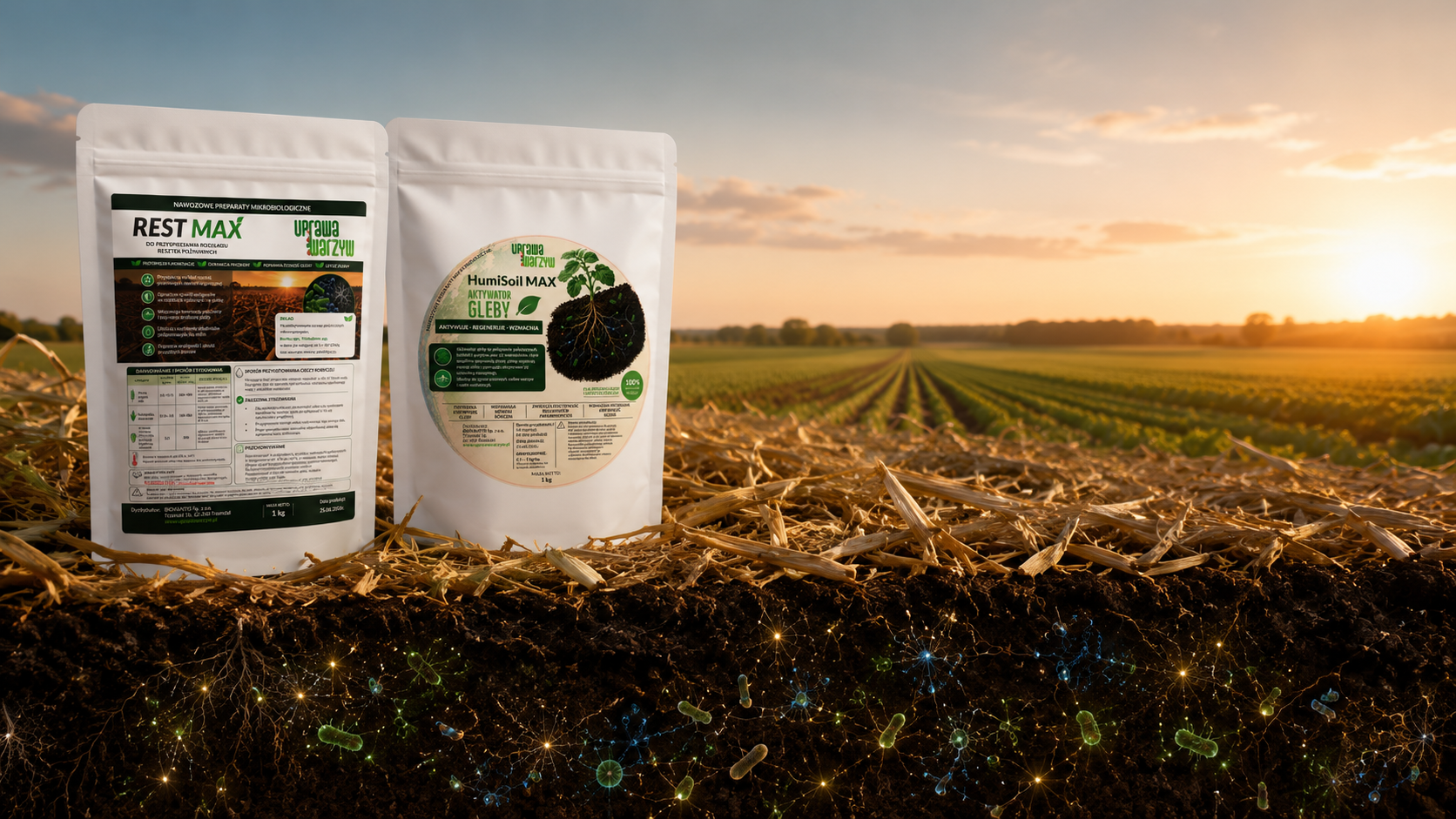 Synergia Rest Max i Humi Soil Max w technologii pożniwnej
